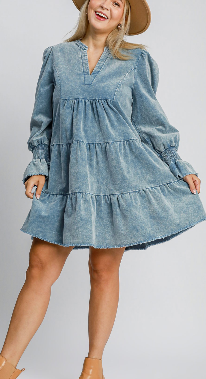 Taylor Tiered Denim Dress Taylor Tiered Denim Dress